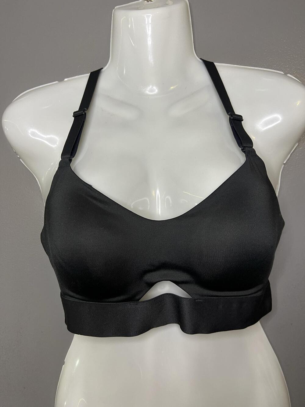 Victoria's Secret Incredible Bra Womens 34C Black Sports Wireless Racerback